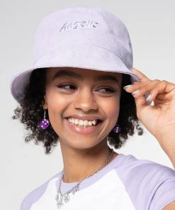 Minga London Clothing Angelic Corduroy Bucket Hat In Lilac