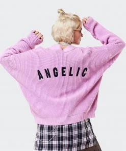 Minga London Angelic Pink Knitted Cardigan Clothing