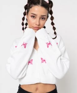 Minga London Clothing Butterfly Queen Crop Cardigan