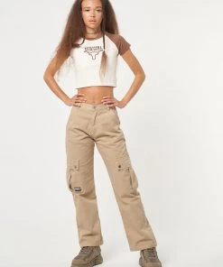 Minga London Cowgirl Bull Baseball Tee Clothing