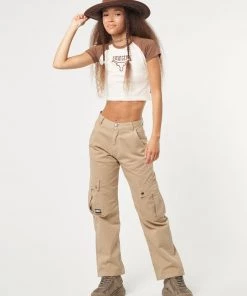 Minga London Cowgirl Bull Baseball Tee Clothing