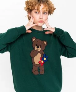 Minga London Cute Teddy Bear Knitted Jumper