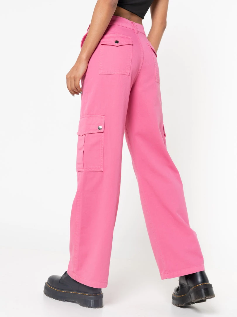 Minga London Hot Pink Utility Trousers