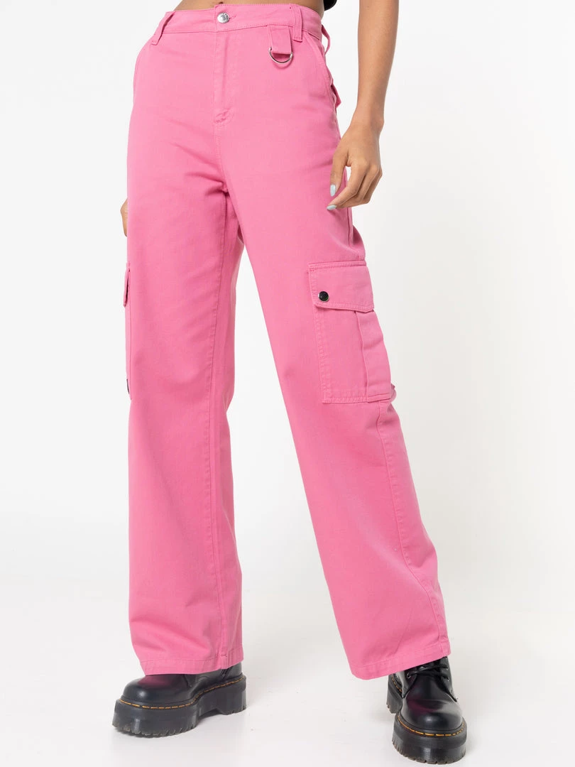 Minga London Hot Pink Utility Trousers