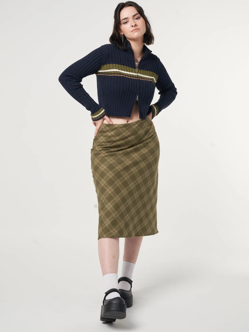 Minga London Dora Plaid Midi Skirt Most Wanted