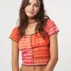 Minga London Clothing Vivid Tie Dye Patchwork Crop Top