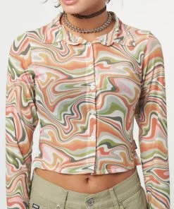 Minga London Illusion Mesh Shirt Clothing