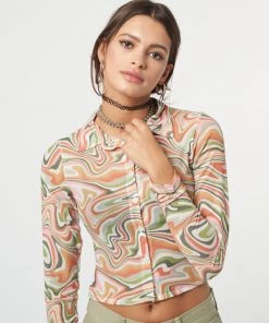 Minga London Illusion Mesh Shirt Clothing