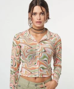 Minga London Illusion Mesh Shirt Clothing
