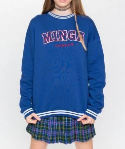Minga London Minga Sporty Sweater In Blue