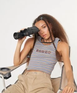 Minga London Rodeo Striped Vest Top Clothing