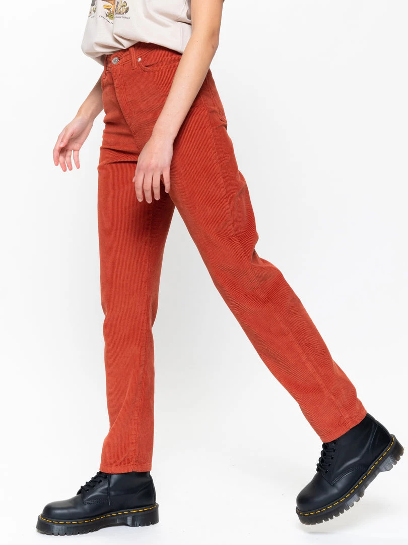 Minga London Bottoms Rust Corduroy Mom Jeans