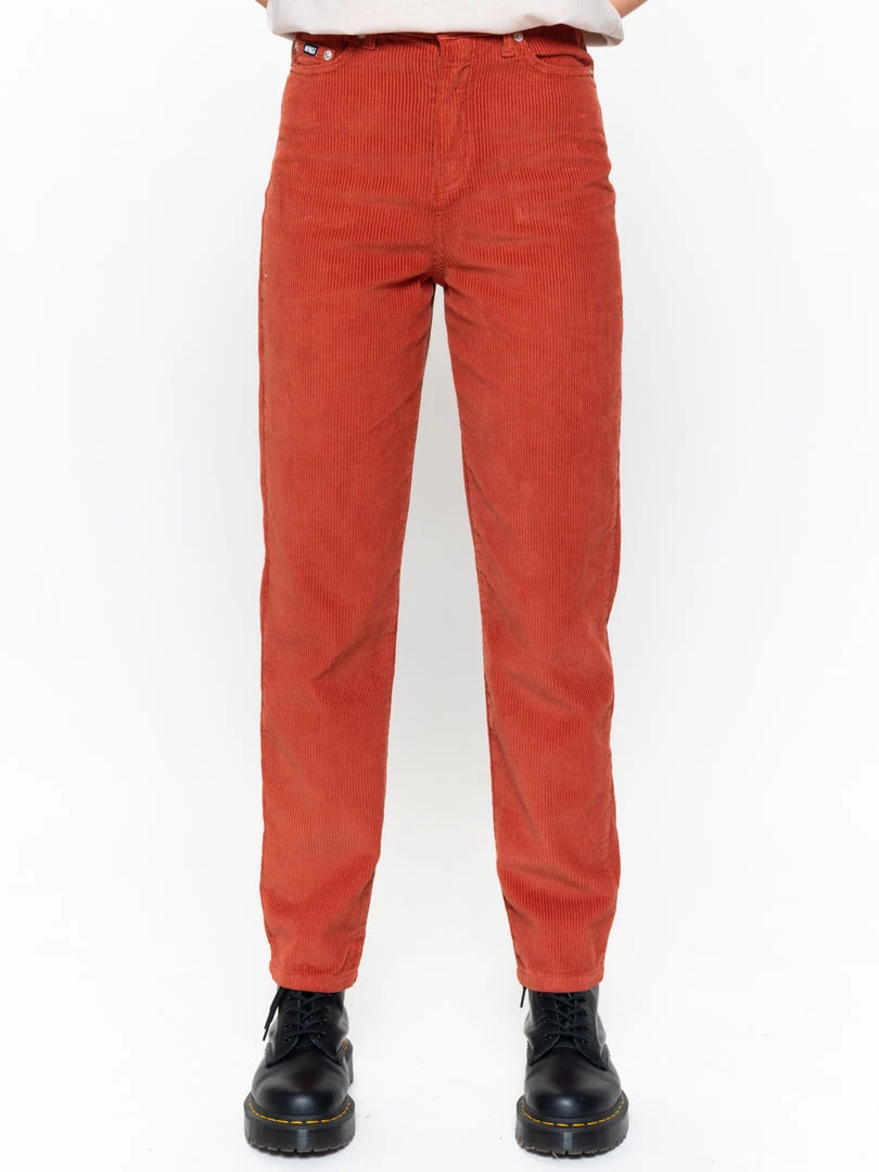 Minga London Bottoms Rust Corduroy Mom Jeans