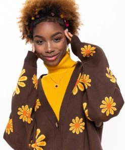 Minga London Sunflower Girl Knitted Cardigan