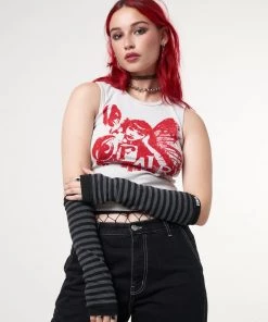 Minga London Most Wanted Striped Arm Warmers