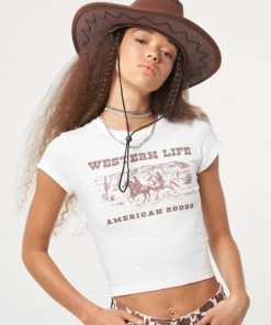 Minga London Clothing Western Life Baby Tee