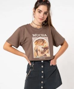 Minga London Alphonse Mucha Art T-shirt Clothing