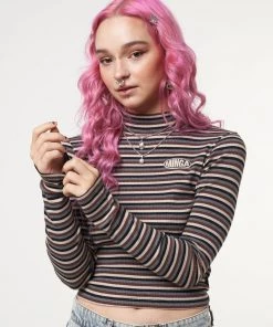 Minga London Ash Striped Ribbed Top Clothing