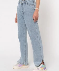 Minga London Asymmetric Straight Leg Jeans