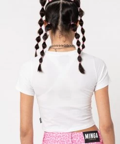 Minga London Babygirl Butterfly Crop Tee Clothing