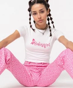 Minga London Babygirl Butterfly Crop Tee Clothing