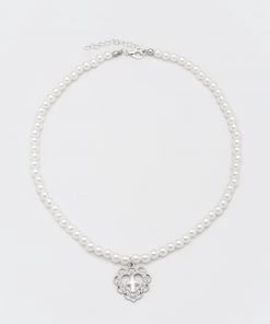 Minga London Bridget Heart Baroque Pearl Necklace