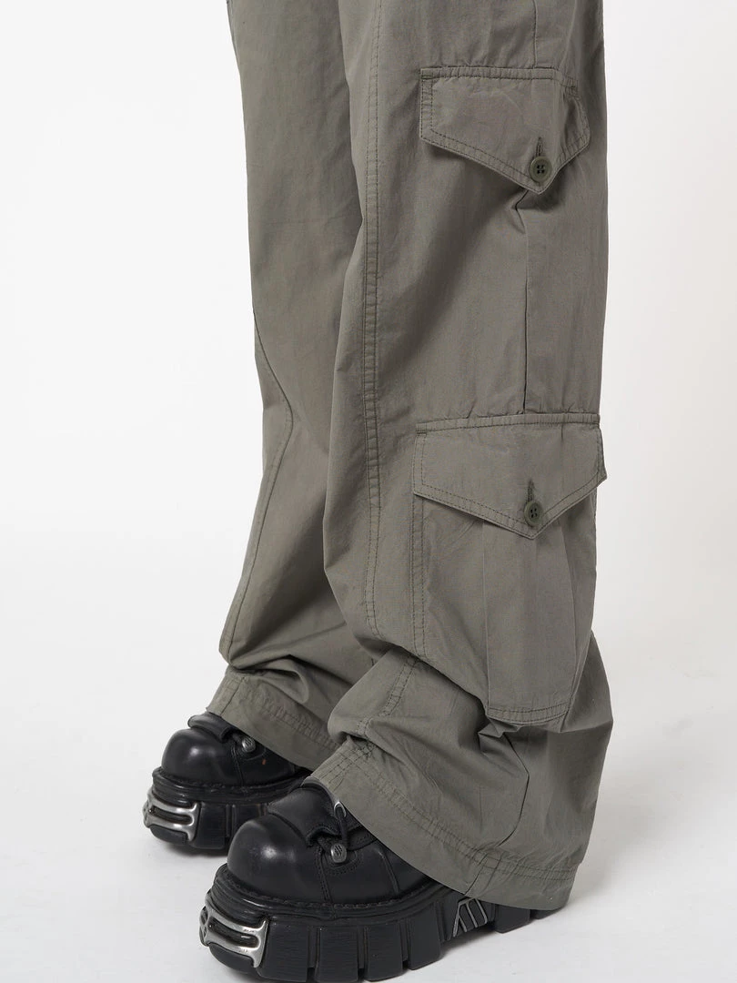 Minga London Clothing Cleo Green Y2k Cargo Pants