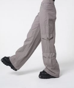 Minga London Cleo Grey Y2k Cargo Pants