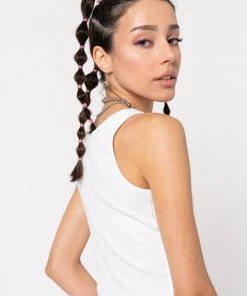 Minga London Cute Ribbed Vest Crop Top