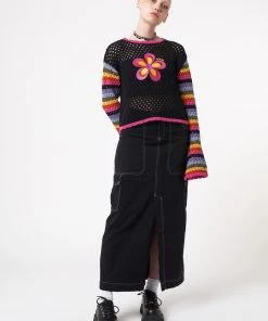 Minga London Deb Black Cargo Maxi Skirt Most Wanted