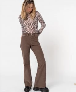 Minga London Distorted Check Mesh Top