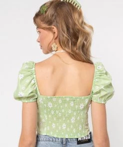 Minga London Eden Floral Milkmaid Top