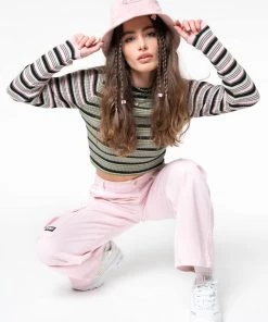 Minga London Fantasy Stripes Knit Ribbed Top