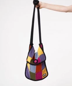 Minga London Most Wanted Glee Rainbow Patchwork Knit Bag