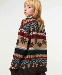 Minga London Granny Jacquard Knit Jumper
