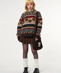 Minga London Granny Jacquard Knit Jumper