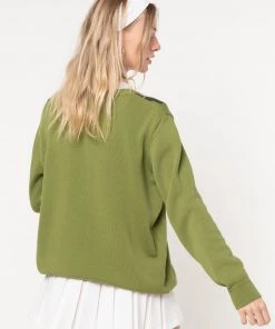 Minga London Green Shades Argyle Knitted Jumper Clothing