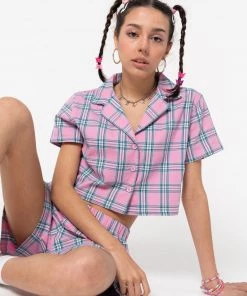 Minga London Hannah Boxer Plaid Shorts