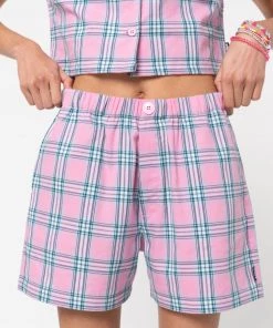 Minga London Hannah Boxer Plaid Shorts
