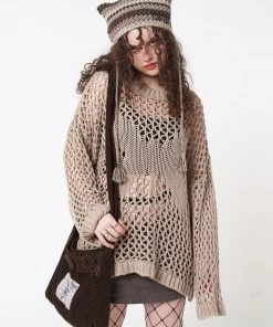 Minga London Clothing Metamorphosis Open Knit Jumper