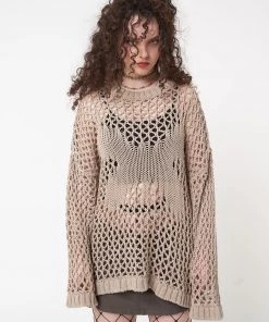 Minga London Clothing Metamorphosis Open Knit Jumper