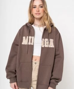 Minga London Minga Logo Zip Up Hoodie Jacket Clothing