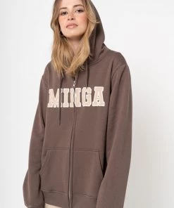 Minga London Minga Logo Zip Up Hoodie Jacket Clothing