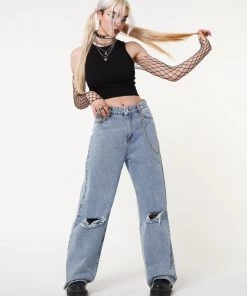 Minga London Clothing Angel Girl Wide Leg Jeans