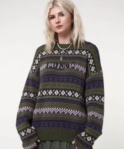 Minga London Aspen Jacquard Knit Jumper Clothing