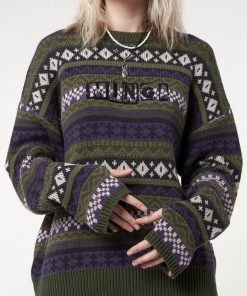 Minga London Aspen Jacquard Knit Jumper Clothing