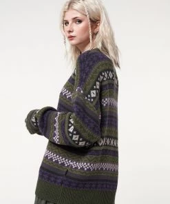 Minga London Aspen Jacquard Knit Jumper Clothing