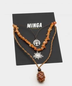 Minga London Bohemian Fairy Gemstone Necklace Set