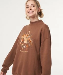 Minga London Bonjour L' Automne Oversized High Neck Sweater