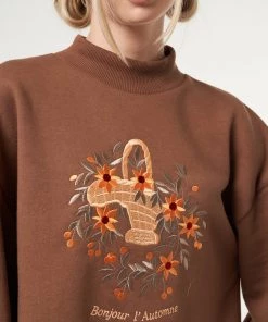 Minga London Bonjour L' Automne Oversized High Neck Sweater